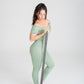 VELO seamless sage jumpsuit side view