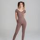 VELO ignite jumpsuit seamless brown full body studio