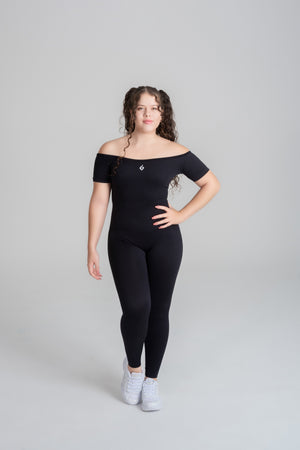 VELO ignite jumpsuit seamless black full body studio